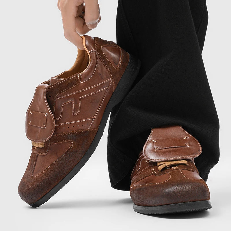 Flux Fold Leather Loafers