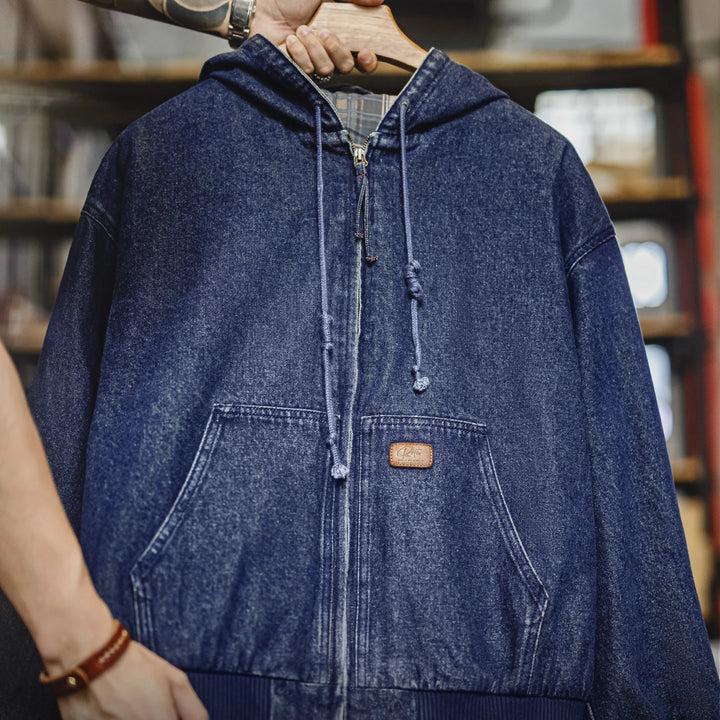 Foundry Hooded Denim Jacket
