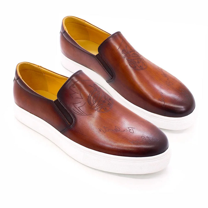 Berluti Scritto Slip-On Sneakers