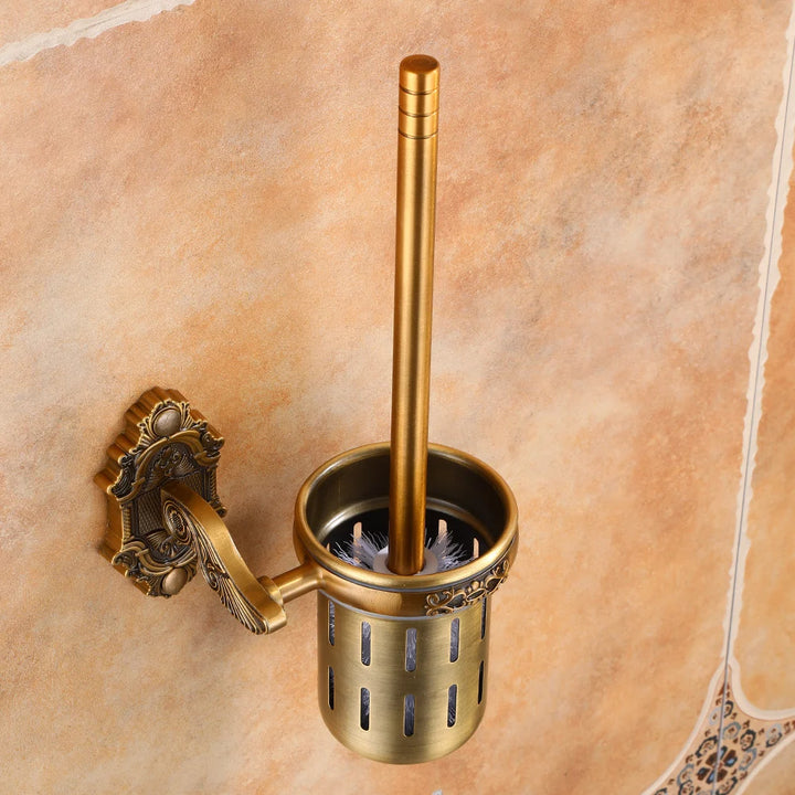 Regency Carved Toilet Brush Holder