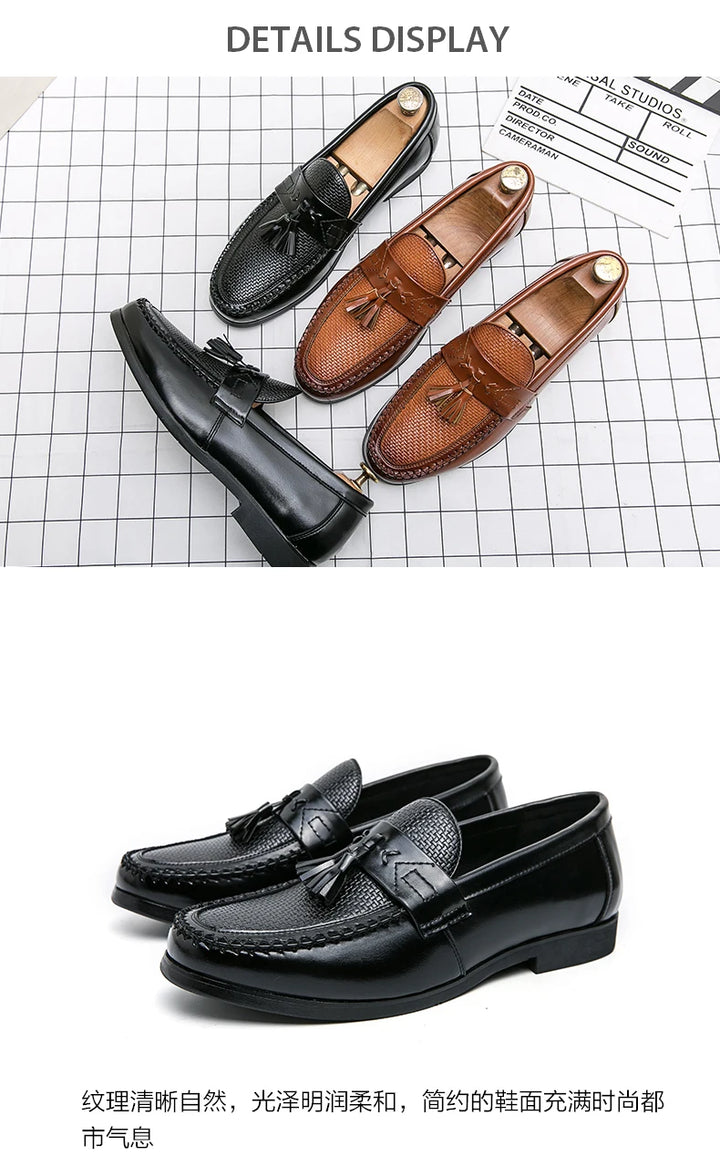 Frangia Tassel Woven Loafers