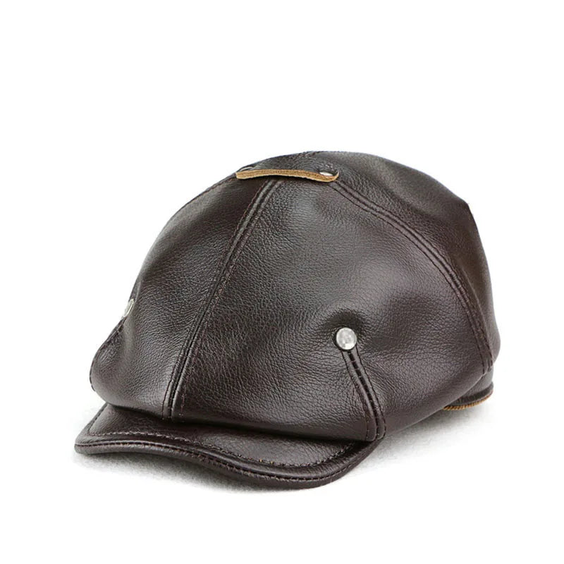Caldwell Full Grain Leather Cap