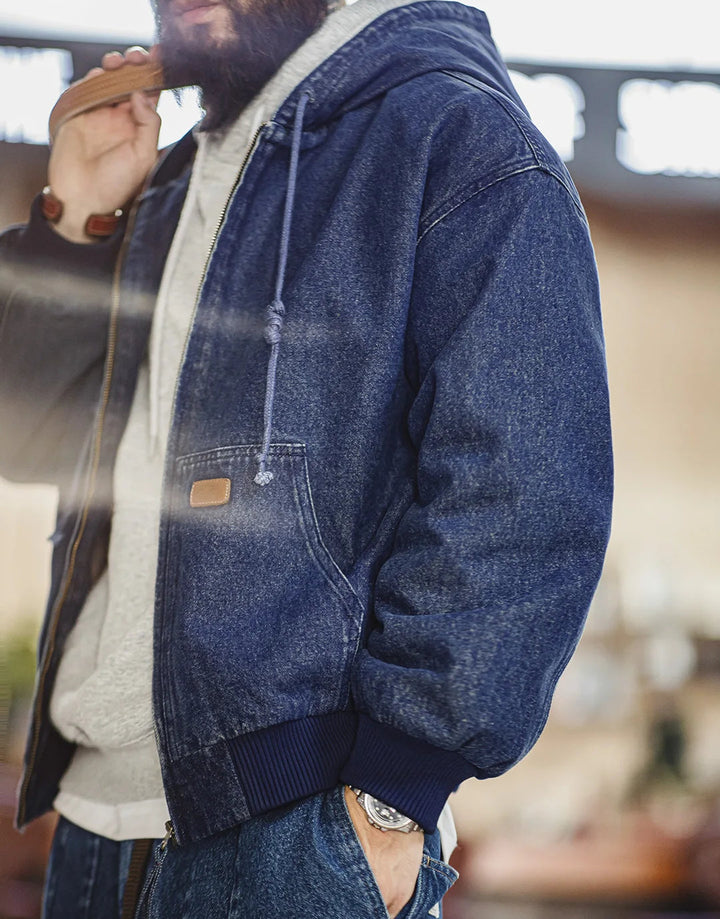 Foundry Hooded Denim Jacket