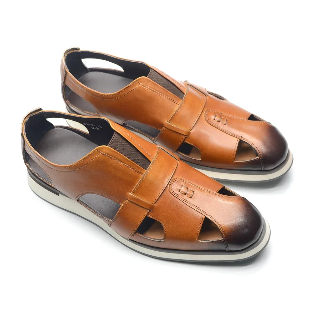 Marcello Fisherman Leather Sandals