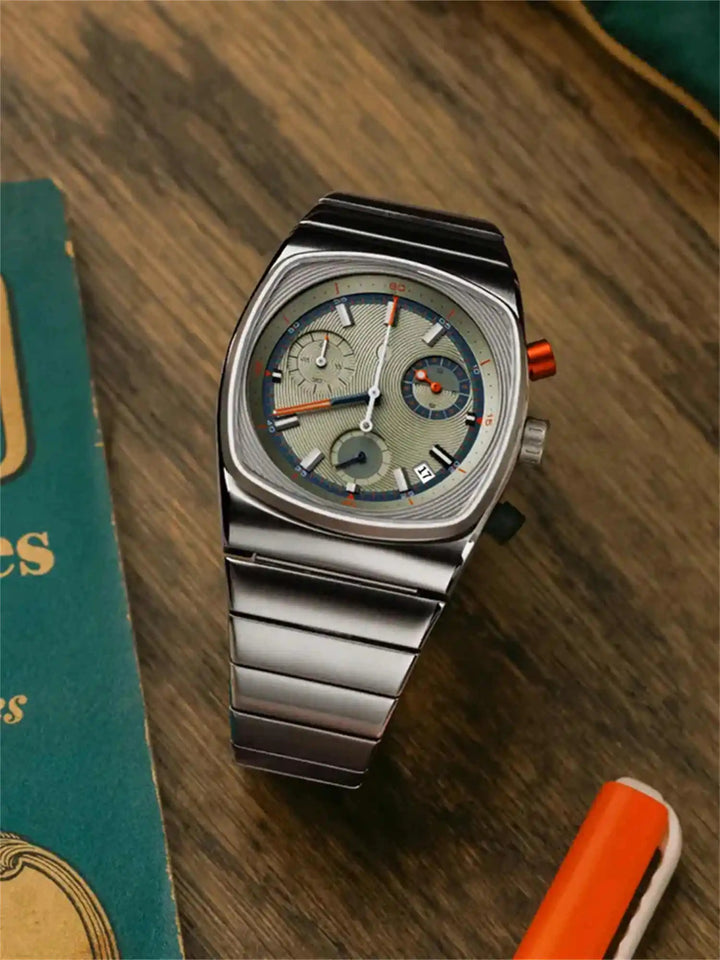 Cassette Cushion Chronograph Watch