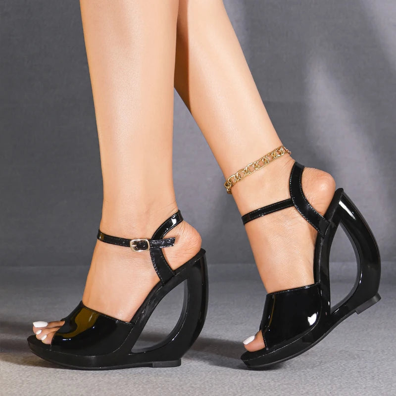 Arcata Cutout Wedge Sandals