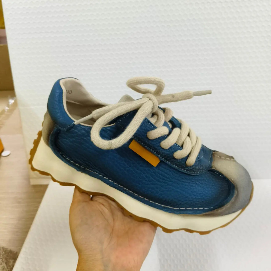 Tamsin Retro Leather Sneakers