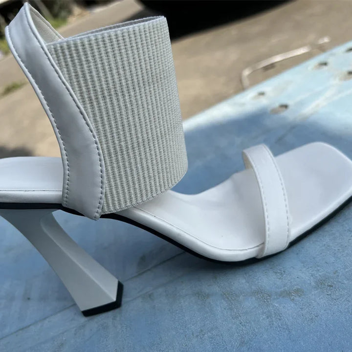 Piramide Elastic Slingback Heels