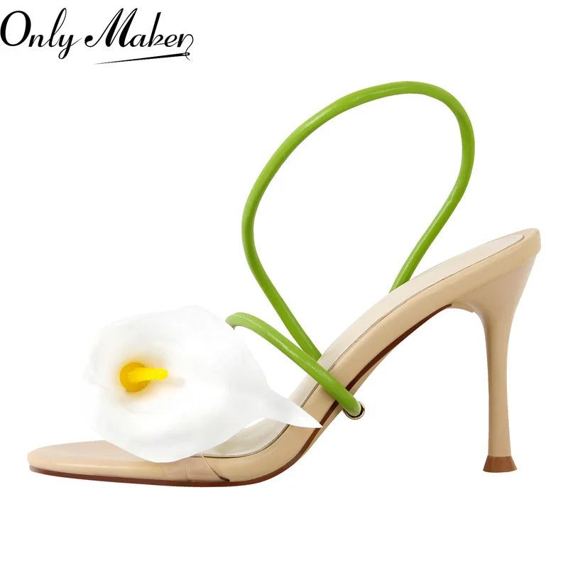 Calla Stem Slingback Kitten Heels