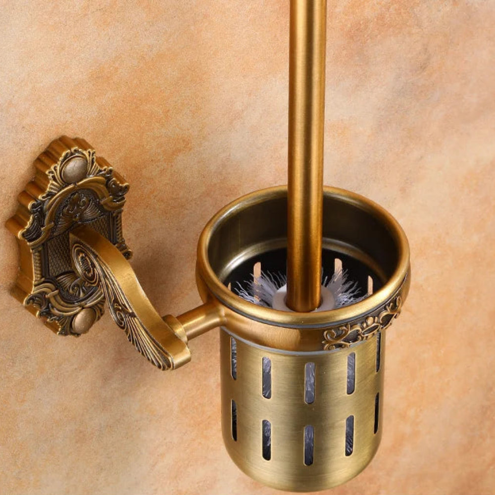 Regency Carved Toilet Brush Holder