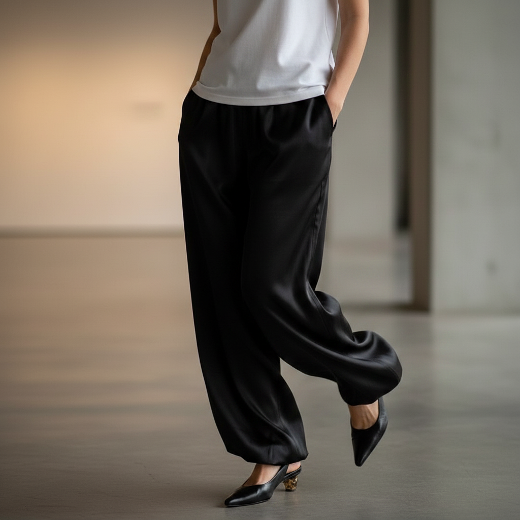 Silk Bloom Trousers