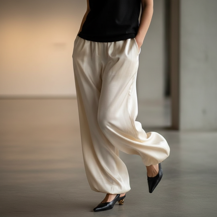 Silk Bloom Trousers