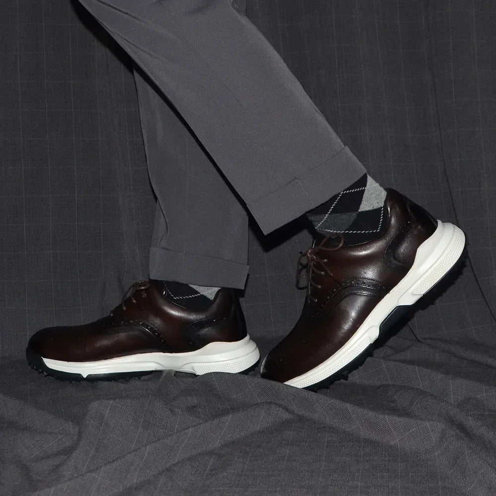 Brogato Spiked Leather Shoes