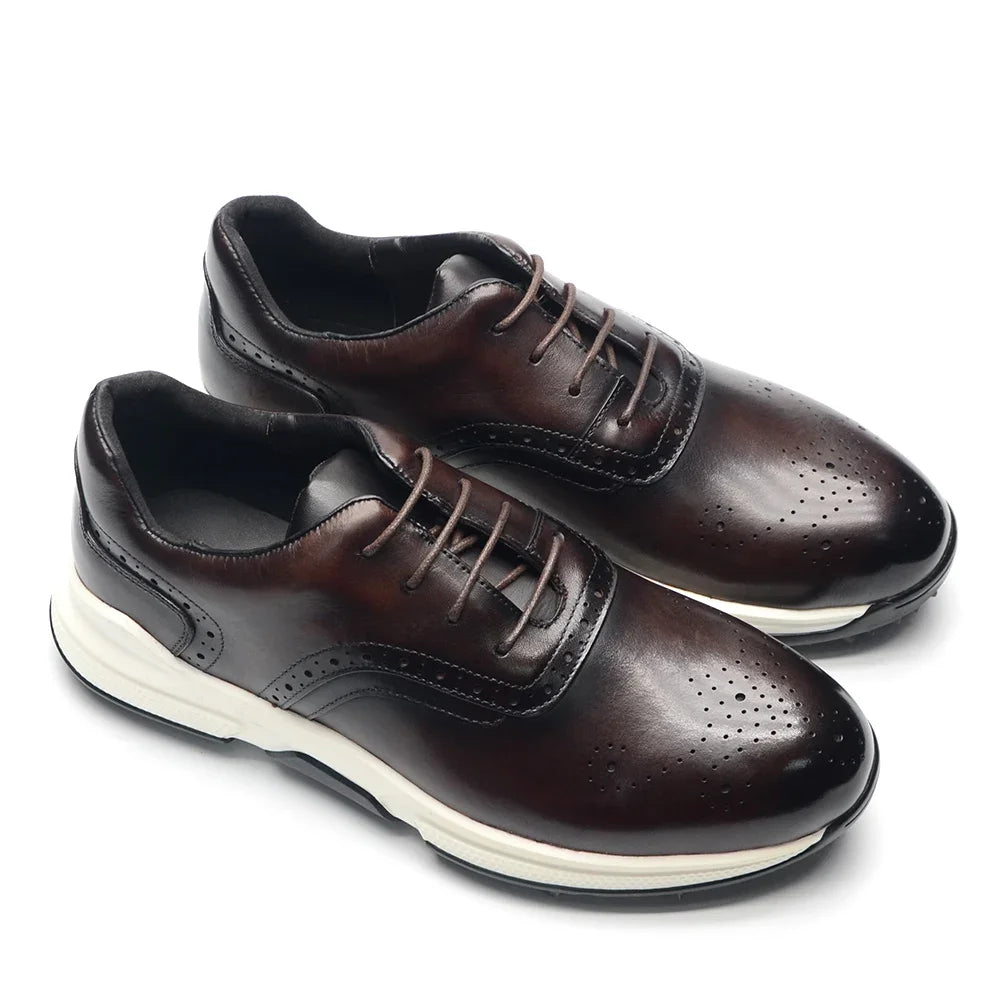 Brogato Spiked Leather Shoes