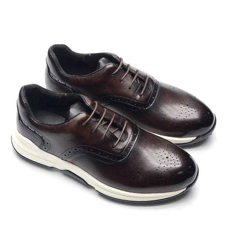 Brogato Spiked Leather Shoes