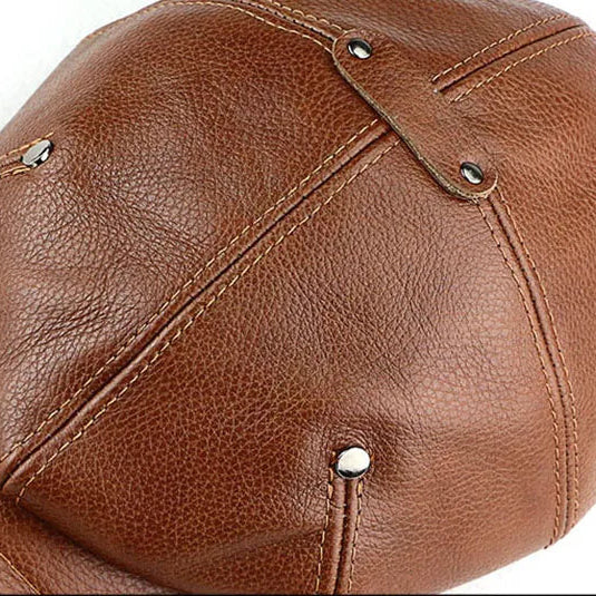 Caldwell Full Grain Leather Cap