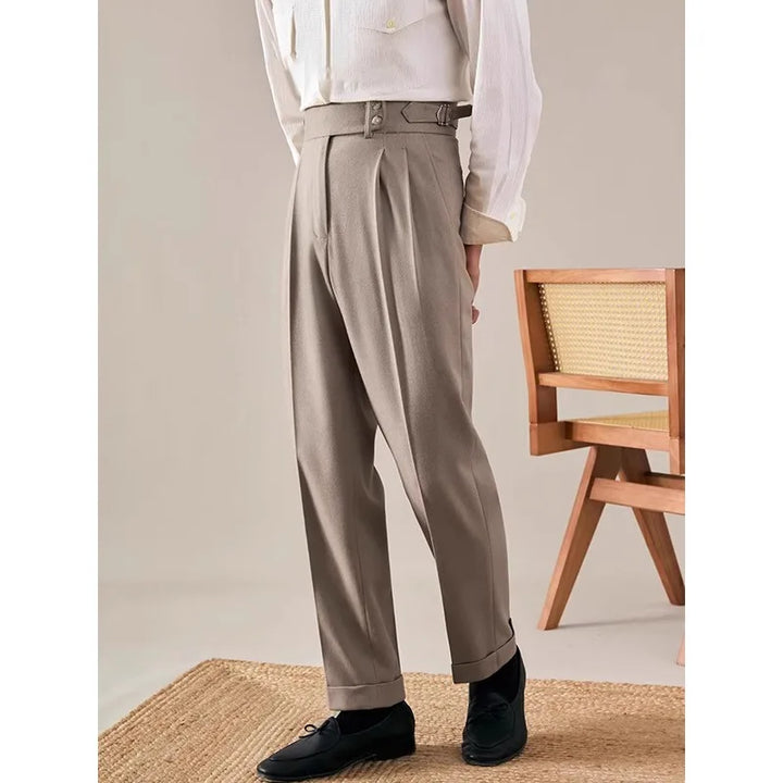 Napoli High-Rise Pleated Trousers