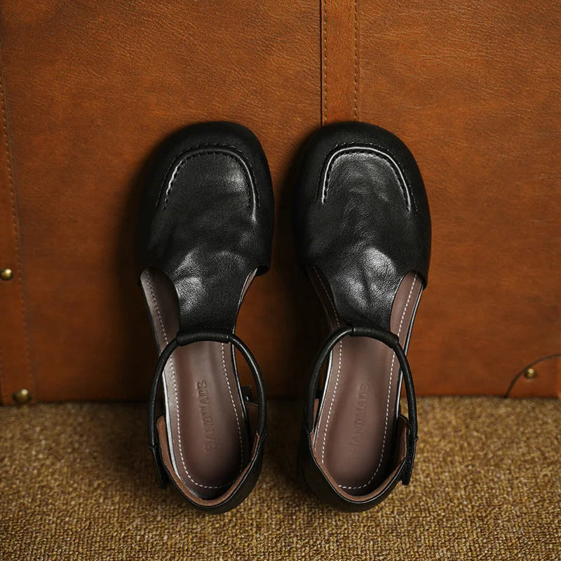 Minerva Leather Sandals