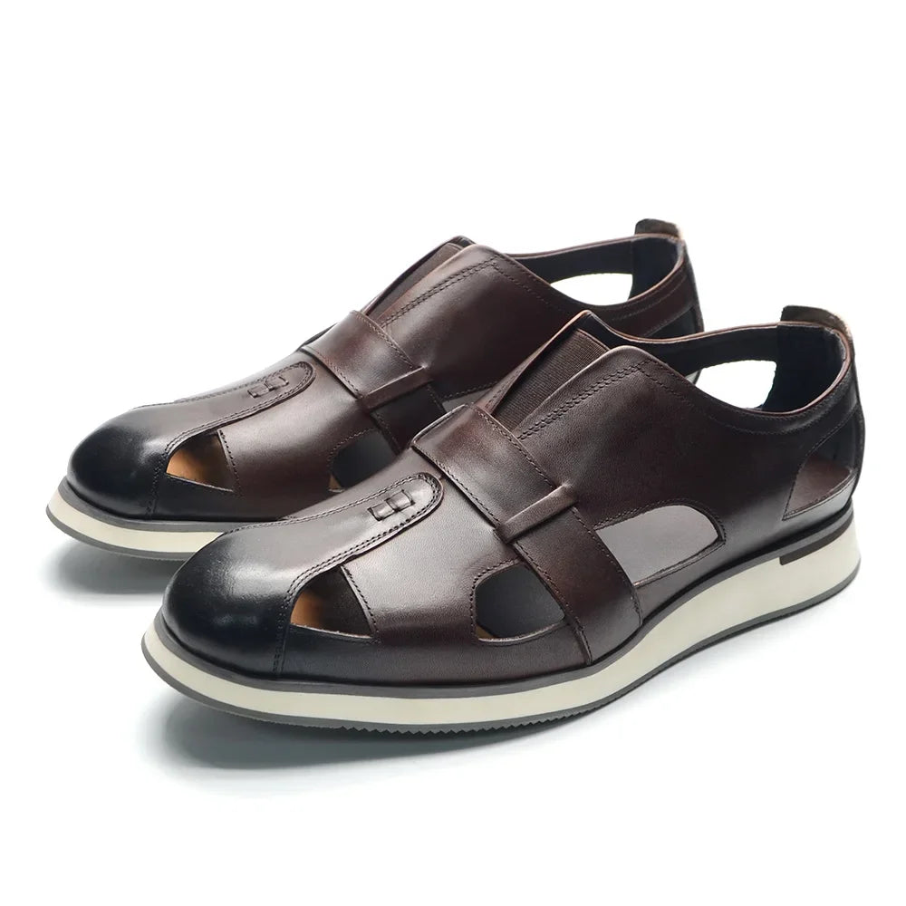 Marcello Fisherman Leather Sandals