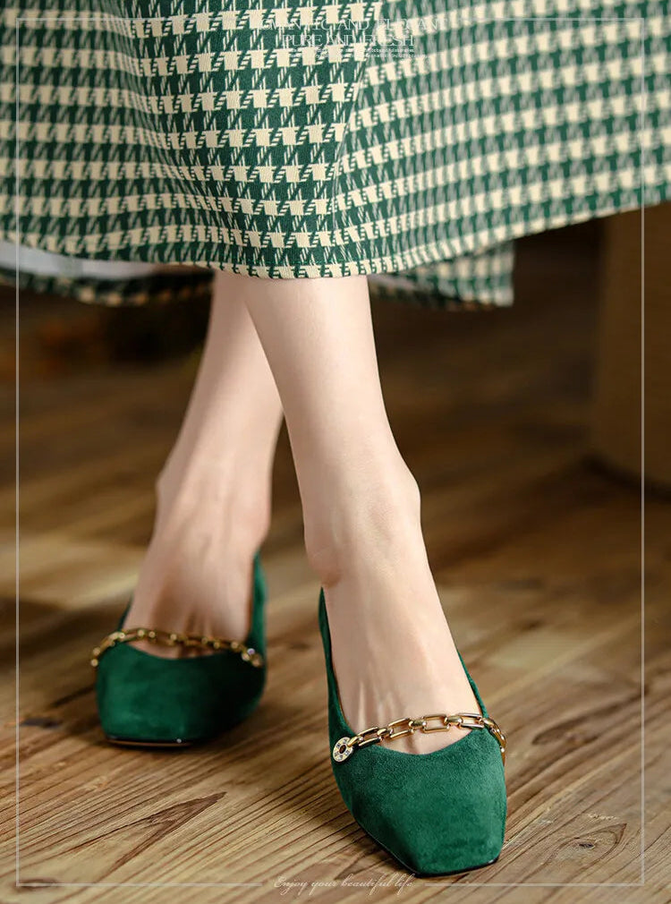 Marigold Chain Loafers