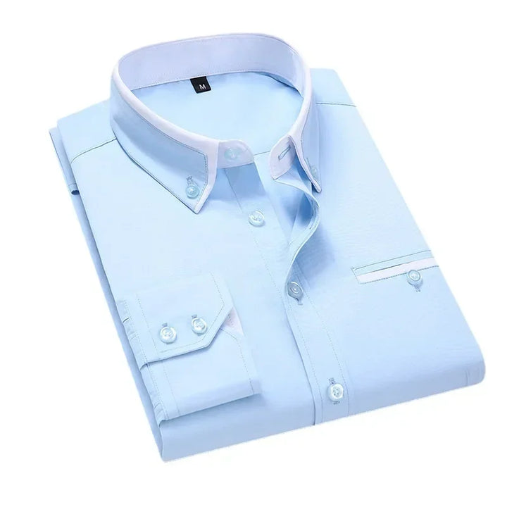 Bordino Contrast-Collar Dress Shirt