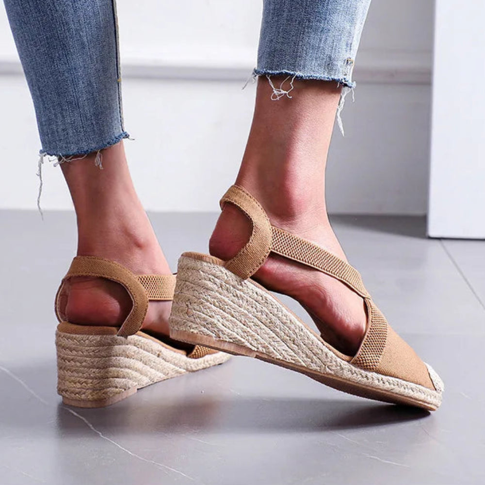 Braided Wedge Sandals