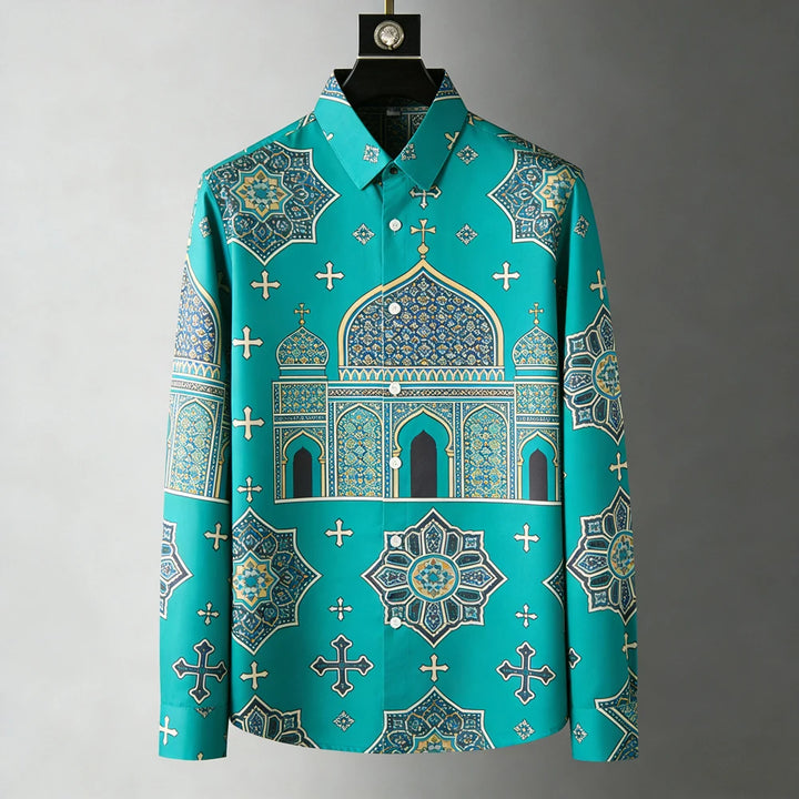 Basilica Stained-Glass Print Shirt