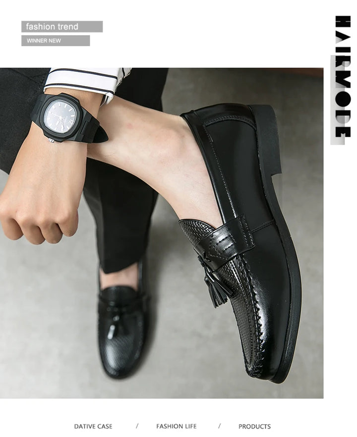 Frangia Tassel Woven Loafers