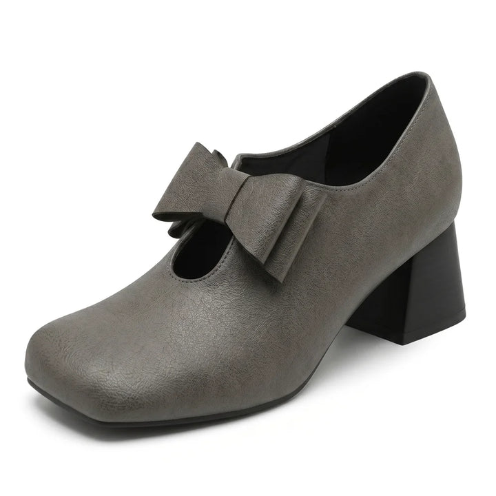 Vezzosa Bow Square-Toe Mary Janes