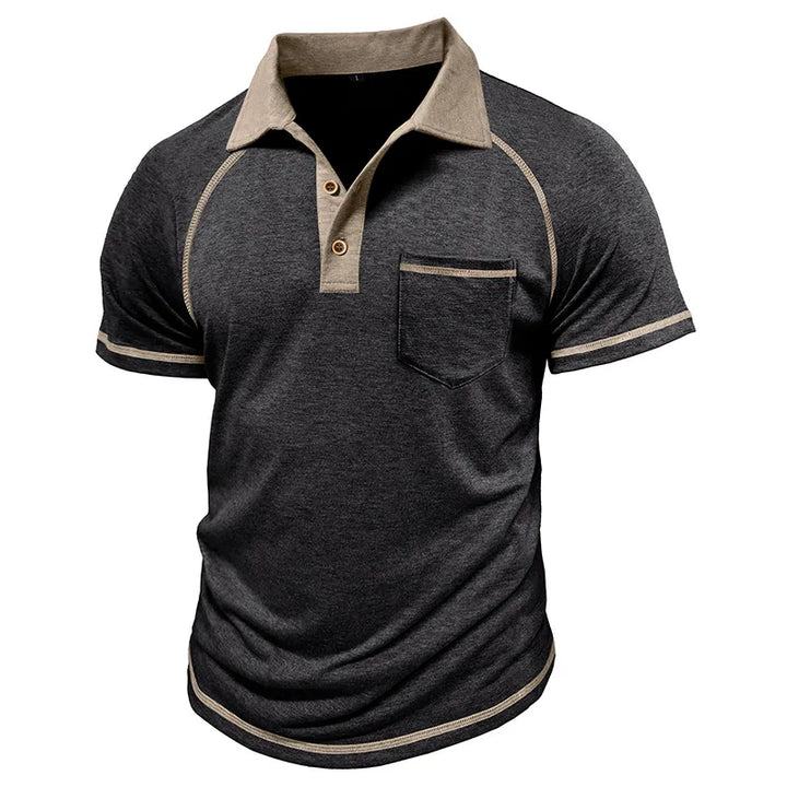 Taschino Contrast-Collar Polo Shirt