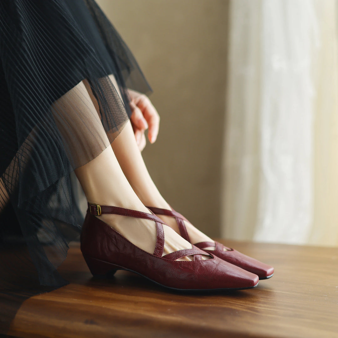 Lucera Leather Flats