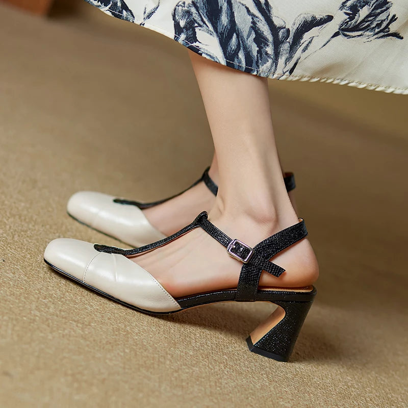 Anvera Leather heels
