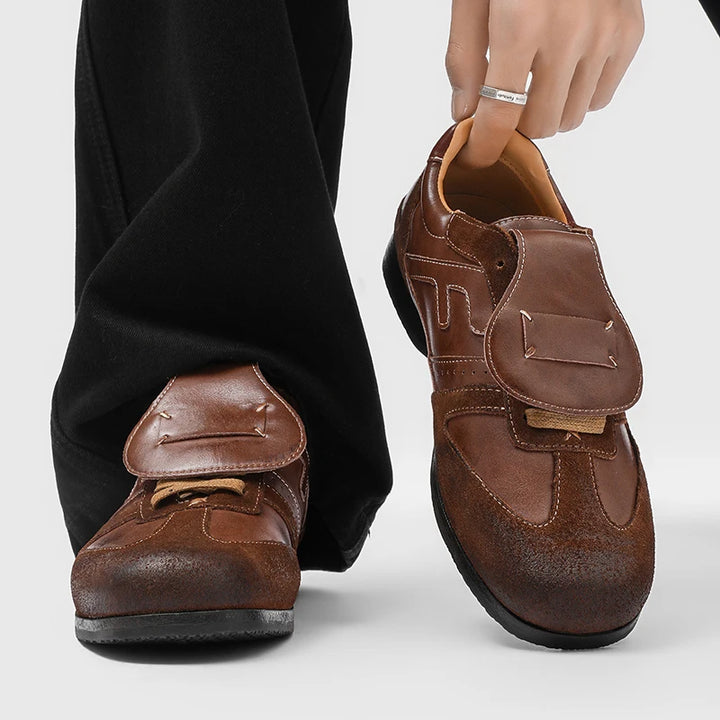 Flux Fold Leather Loafers
