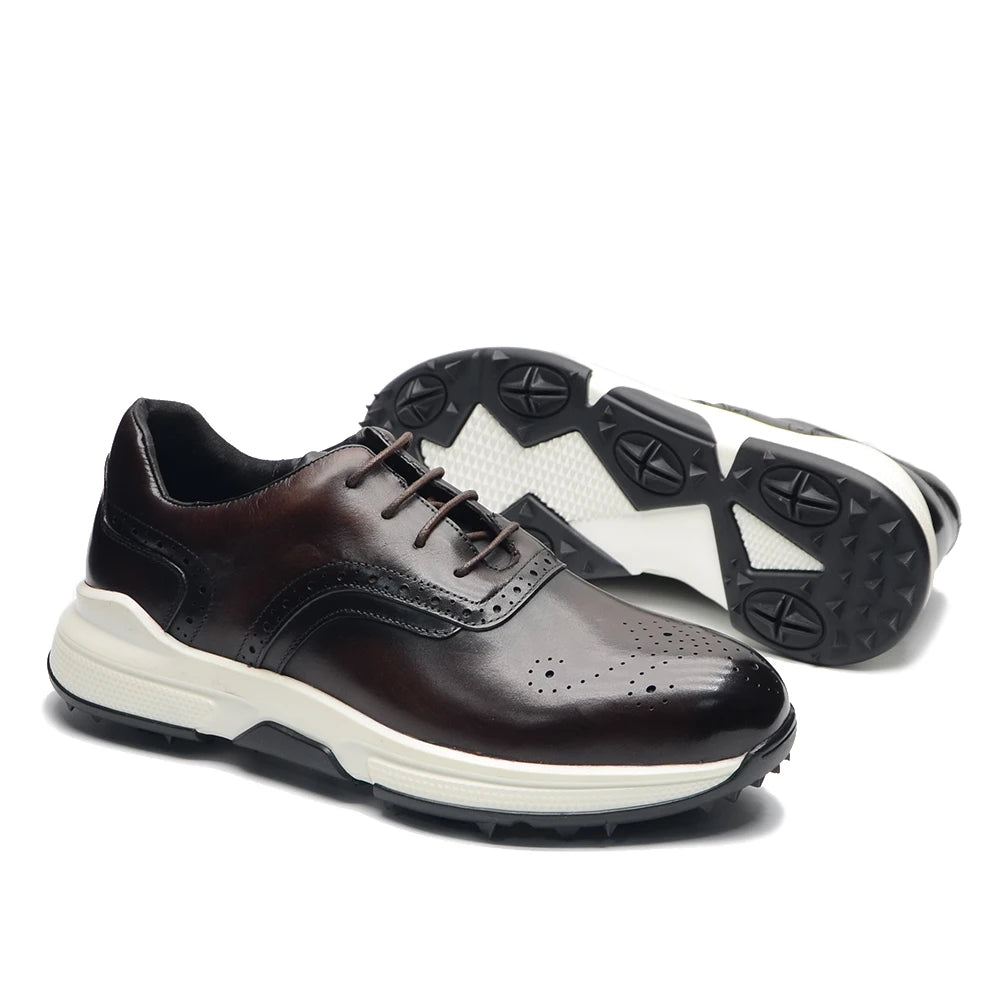 Brogato Spiked Leather Shoes