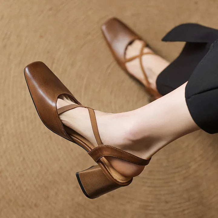 Lirena Leather Heels