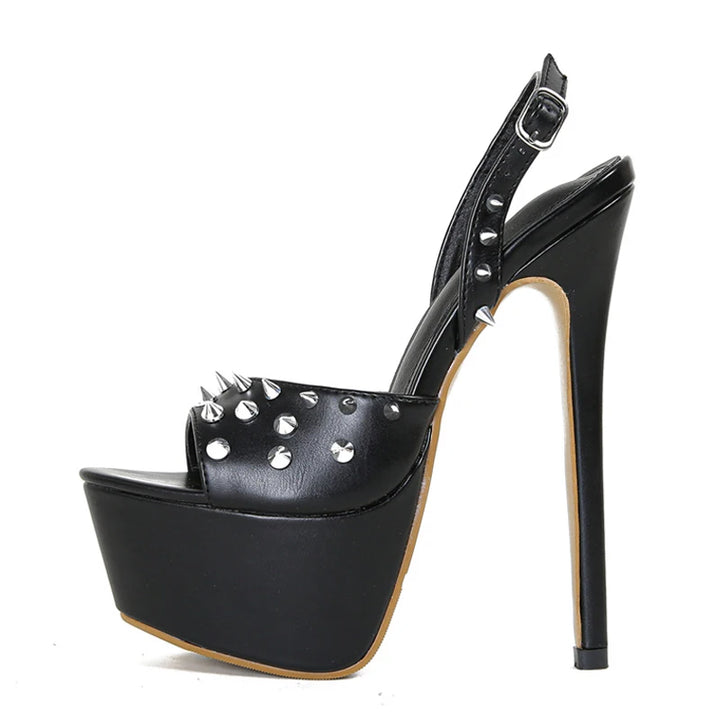 Ribellina Studded Platform Stilettos
