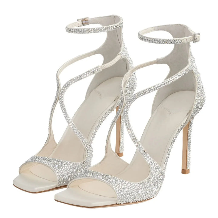 Stellina Crystal Strappy Sandals