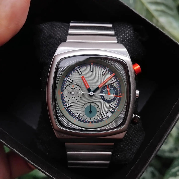 Cassette Cushion Chronograph Watch