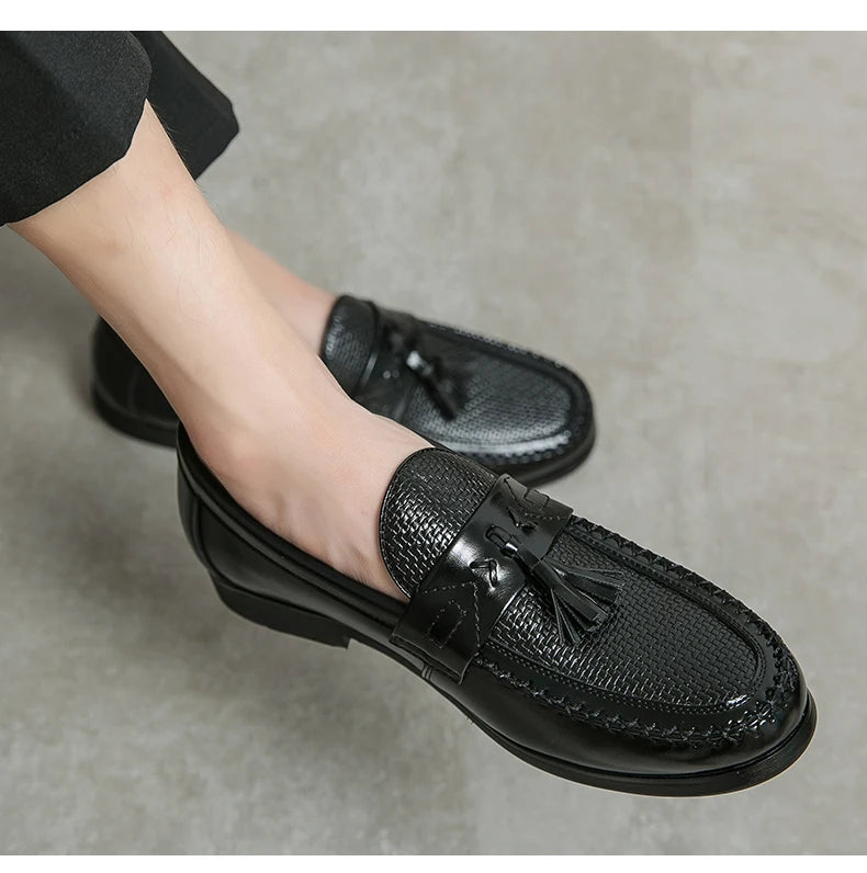 Frangia Tassel Woven Loafers
