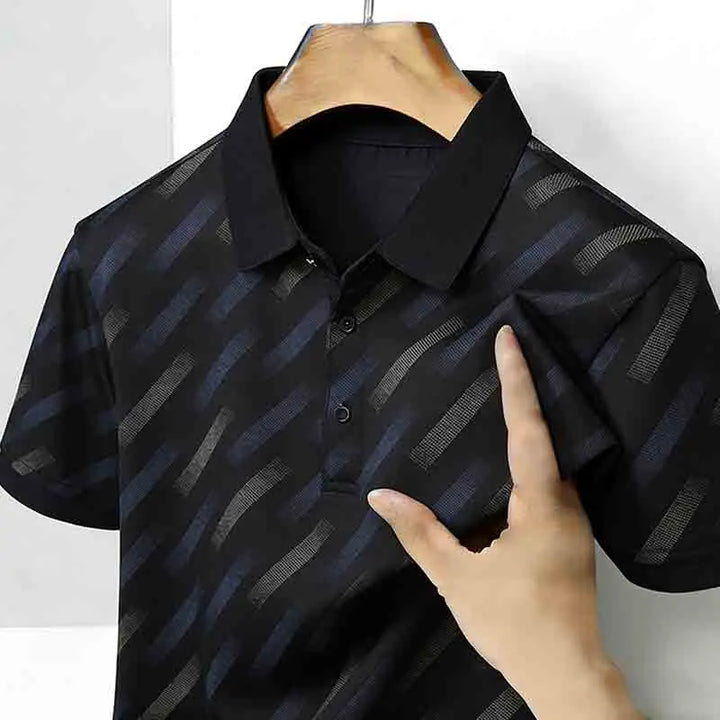 Obliqua Diagonal Stripe Polo