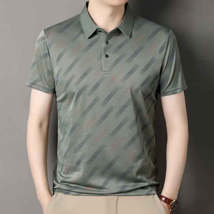 Obliqua Diagonal Stripe Polo