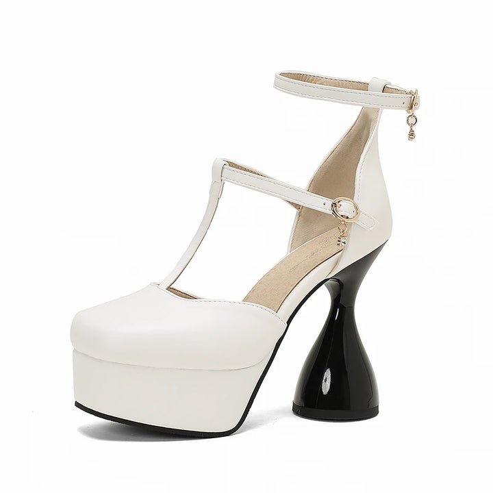 Clessidra T-Strap Platform Heels