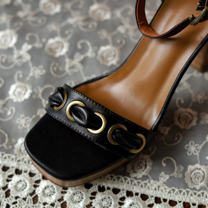 Castagna Buckle Platform Sandals