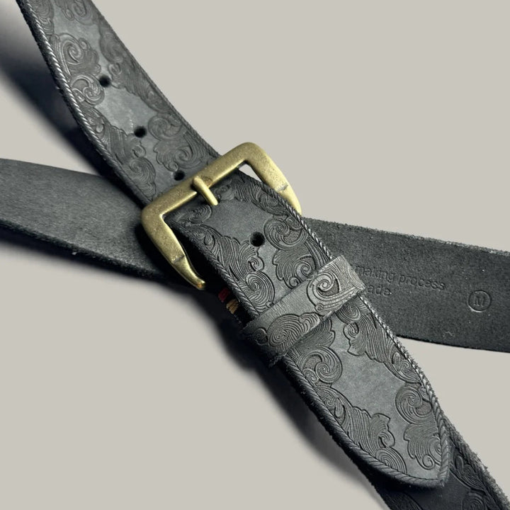 Dakota Carved Leather Belt