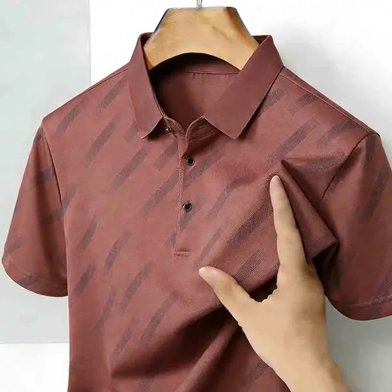 Obliqua Diagonal Stripe Polo
