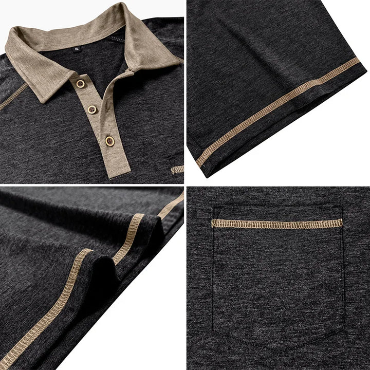 Taschino Contrast-Collar Polo Shirt