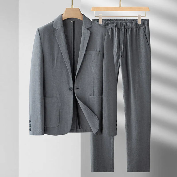 Sandgrain Linen Suit Set