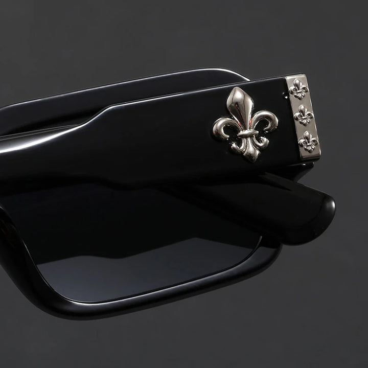 Fleur Crest Square Sunglasses