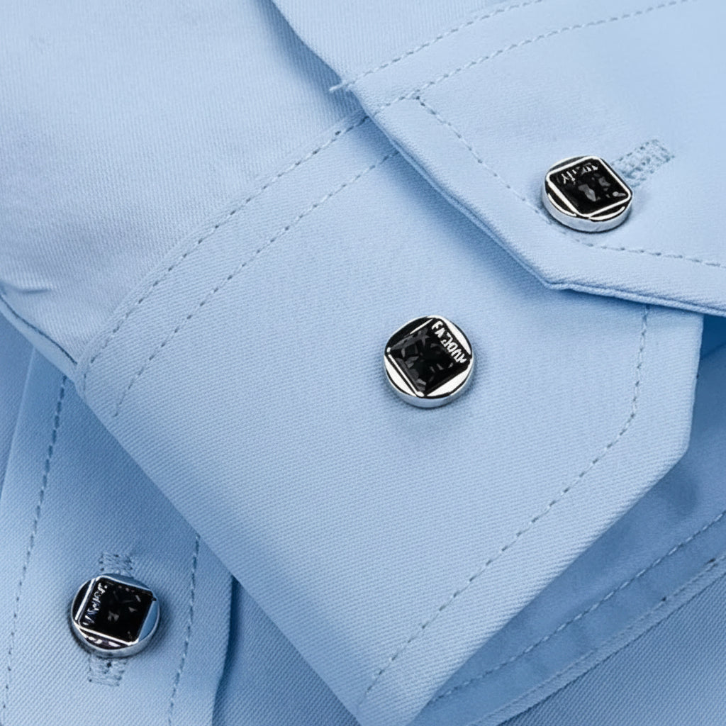 Crystalline Button Dress Shirt