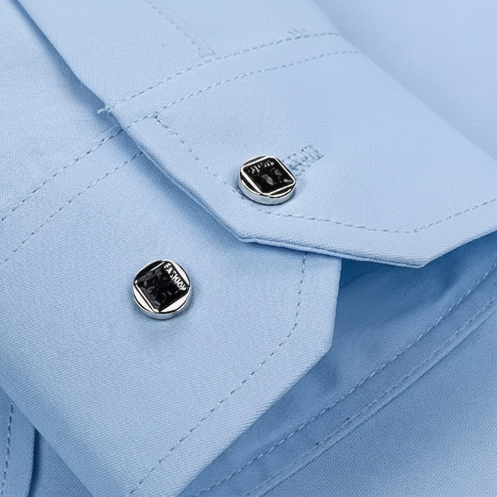 Crystalline Button Dress Shirt